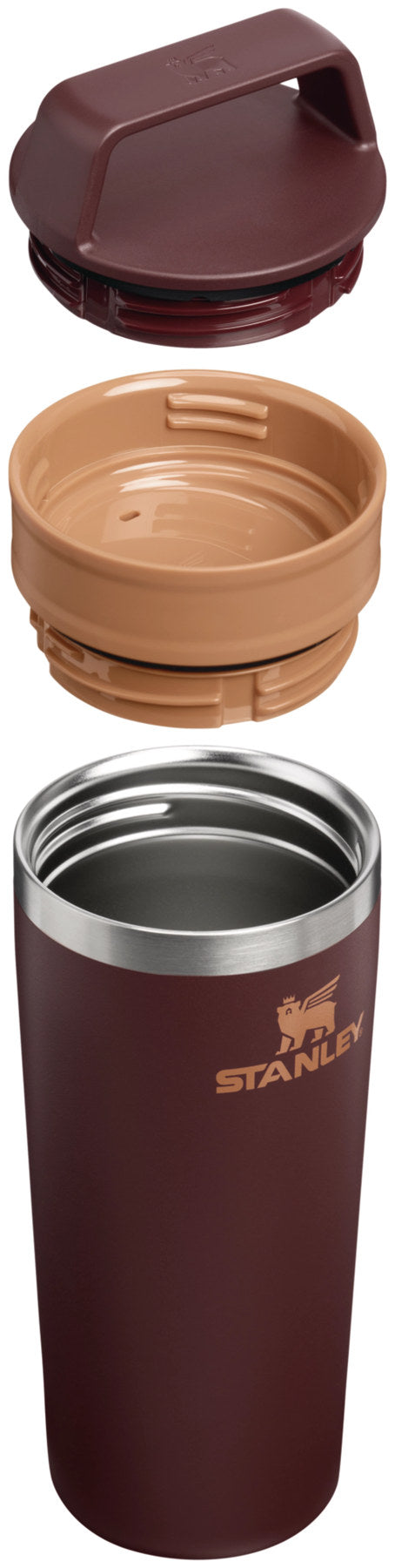 Brauner Stanley Travel Mug Café-To-Go als Thermosflasche, schlanke zylindrische Form