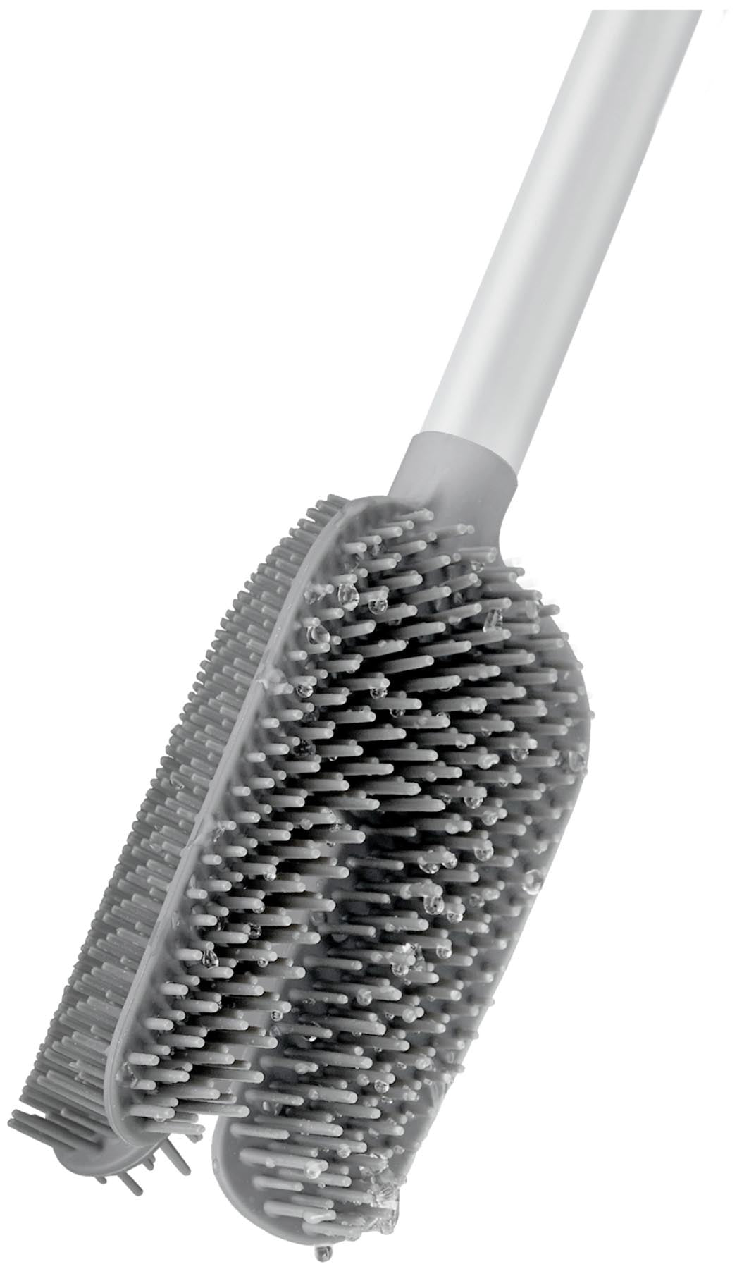 Moderne weiße Toilettenbürste Flex 360 von Joseph Joseph, designed für gründliche Hygiene und ansprechendes Badezimmer-Design.