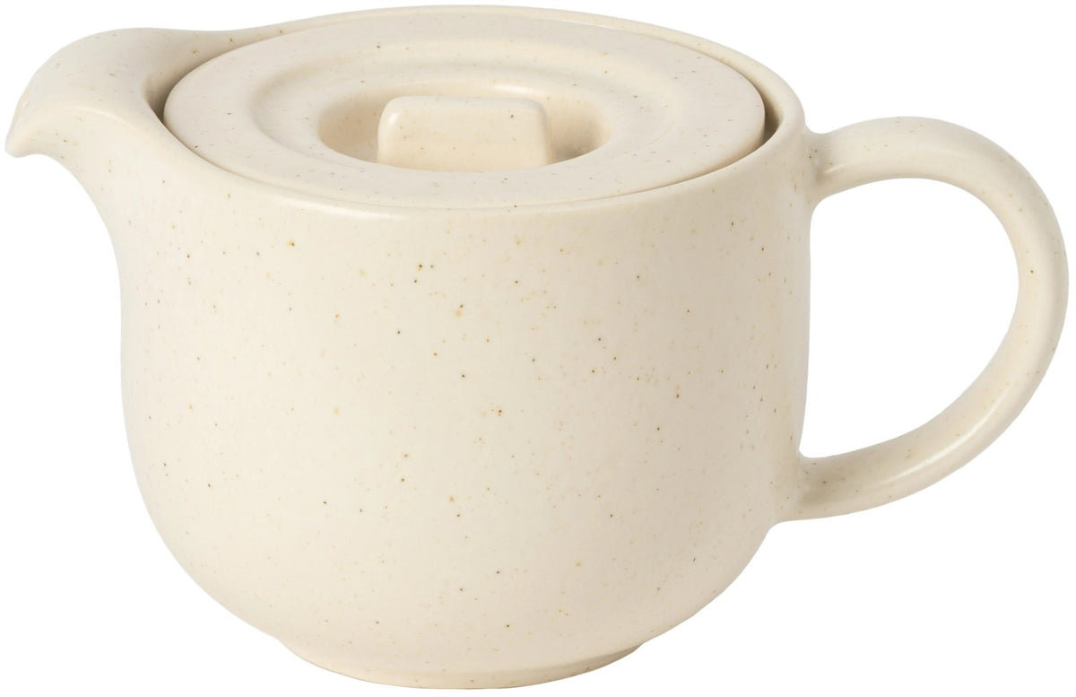 Beige matte Teekanne Pacifica 60cl von Costa Nova aus Steinzeug, mit integriertem Teesieb, Grösse 15x13.9x10.8cm.