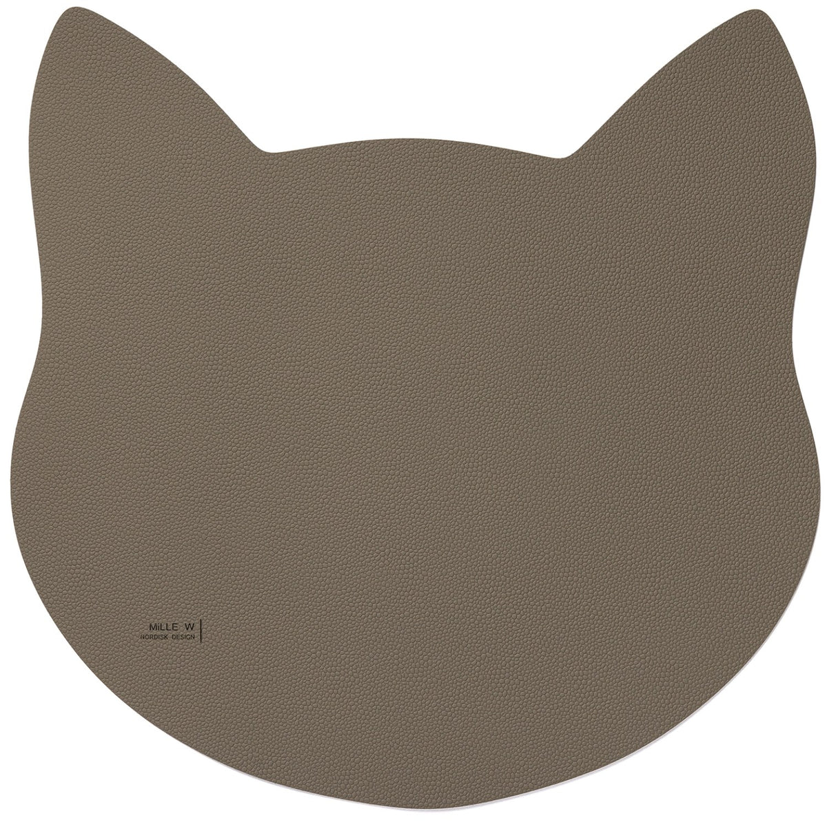 Graue Napfunterlage für Katzen in Rechteckform, Grösse 40x30cm, flaches Design von MiLLE W NORDISK DESIGN aus dem Haustierbedarf-Sortiment.
