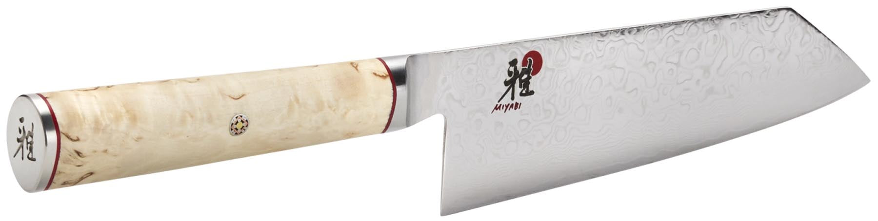 Hochwertiges Bunka-Messer von Miyabi mit 17 cm Klinge aus 5000 MCD Stahl, perfekt für vielseitige Schneidaufgaben in der gehobenen Küche.
