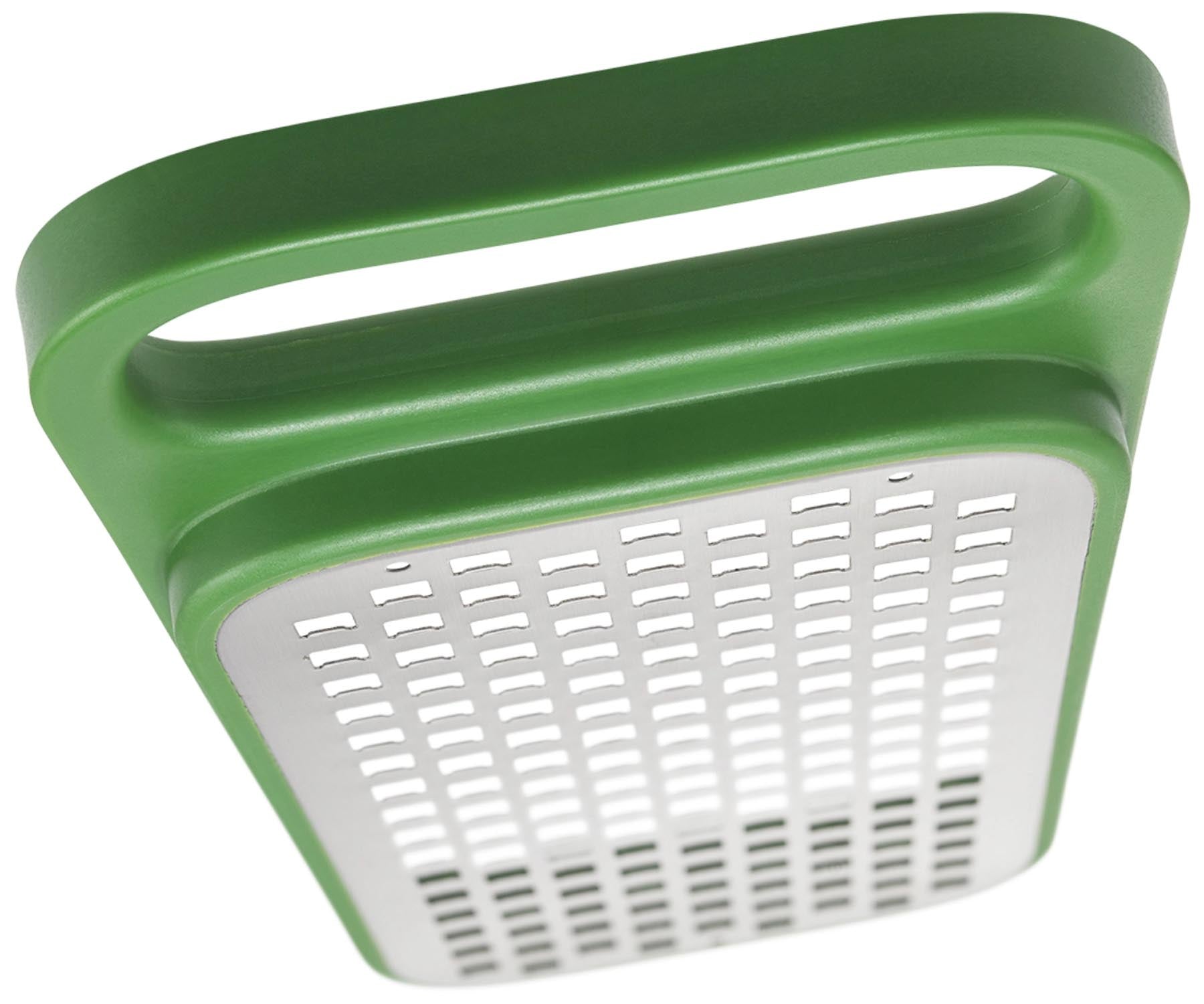 Praktisches 3-in-1 Reibenset von Joseph Joseph, ideal zum Reiben, Raffeln und Aufbewahren, mit modernem und kompaktem Design.