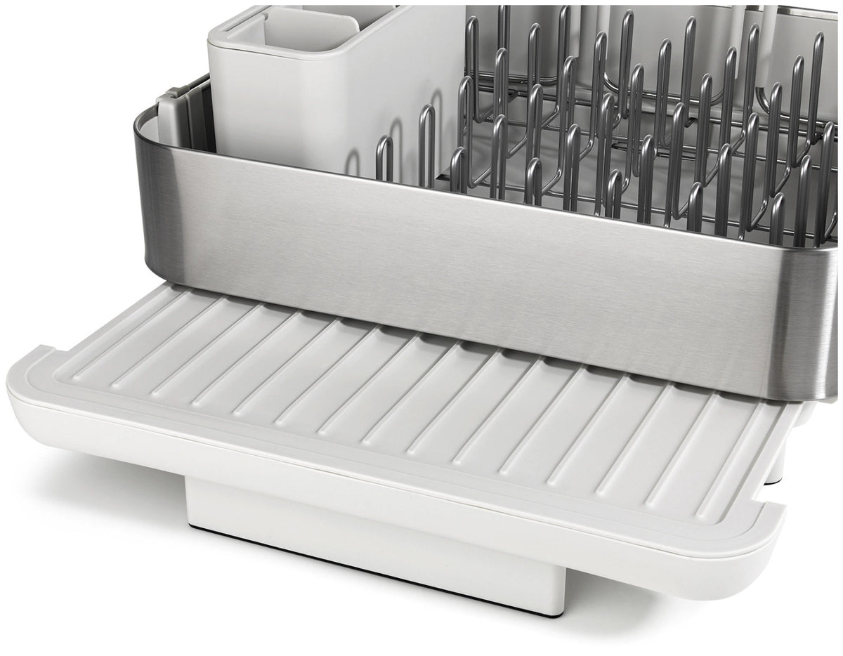 Extend Steel Plus Geschirrabtropfständer hellgrau in Grau präsentiert im Onlineshop von KAQTU Design AG. Abtropfgestell ist von Joseph Joseph