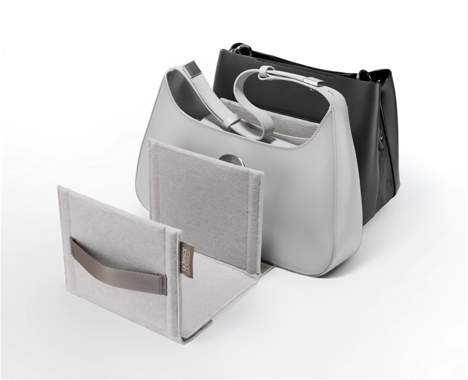 Eleganter Handtaschen Organizer in Ecru von Joseph Joseph, ideal für die ordentliche Aufbewahrung von persönlichen Gegenständen und Accessoires.