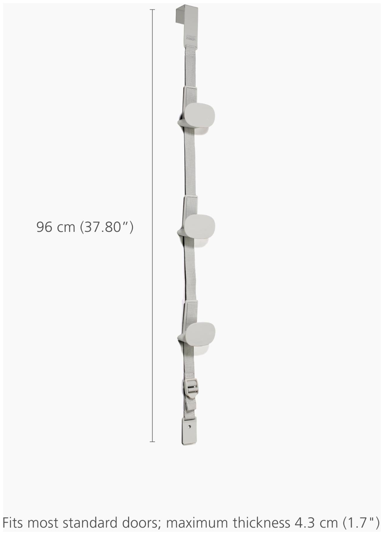 Eleganter Taschenhalter in sanftem Ecru, ideal für die Wandmontage, um Handtaschen und persönliche Gegenstände stilvoll zu organisieren.