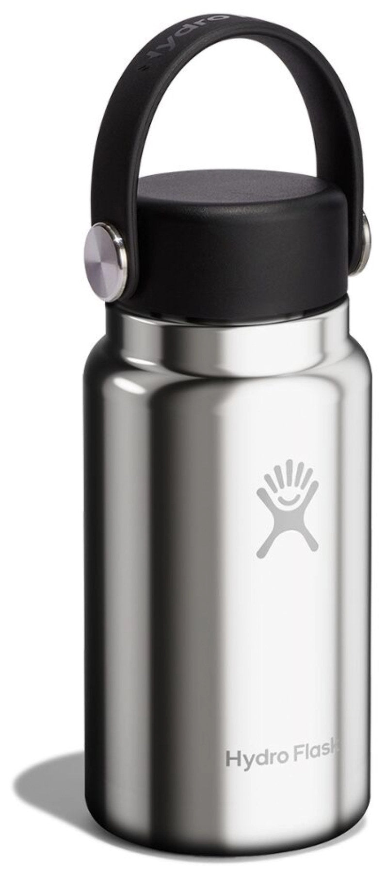 Trinkflasche Micro Hydro 200ml silver in Silber präsentiert im Onlineshop von KAQTU Design AG. Thermosflasche ist von Hydro Flask