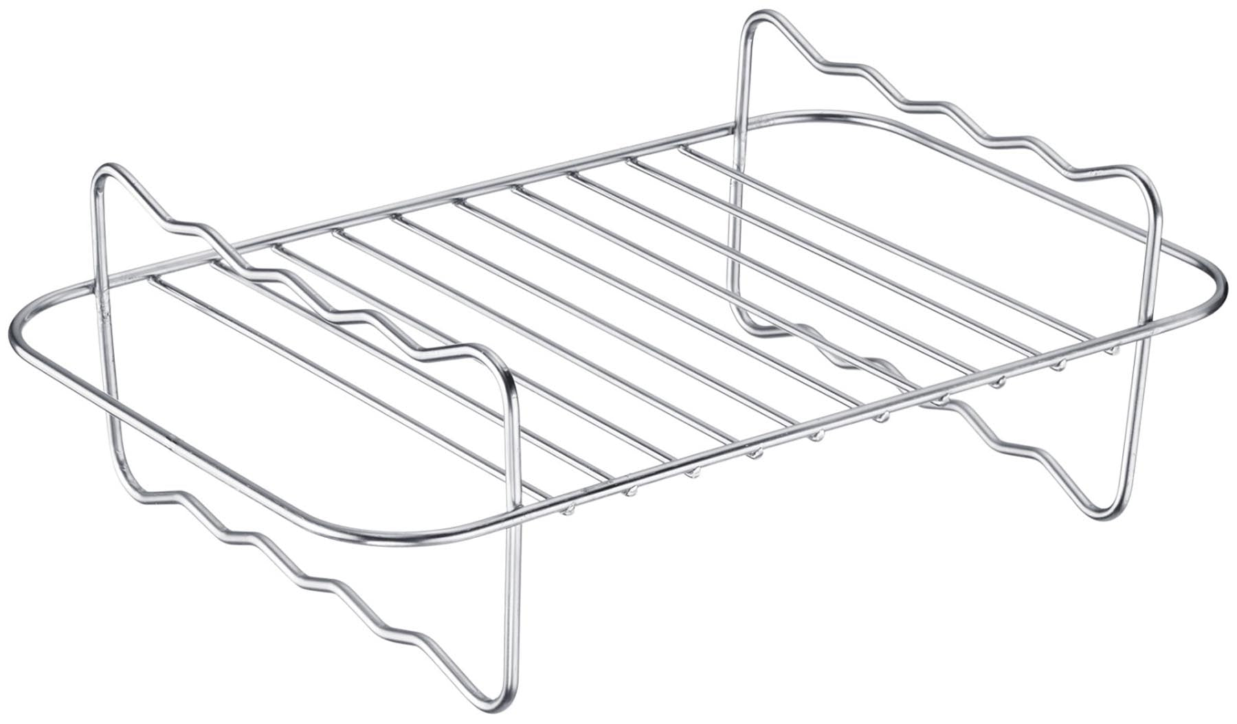 Vielseitiger Grillrost von Westmark für Heissluftfritteusen, ideal zum Grillen von Fleisch und Gemüse für gesunde, schmackhafte Gerichte.