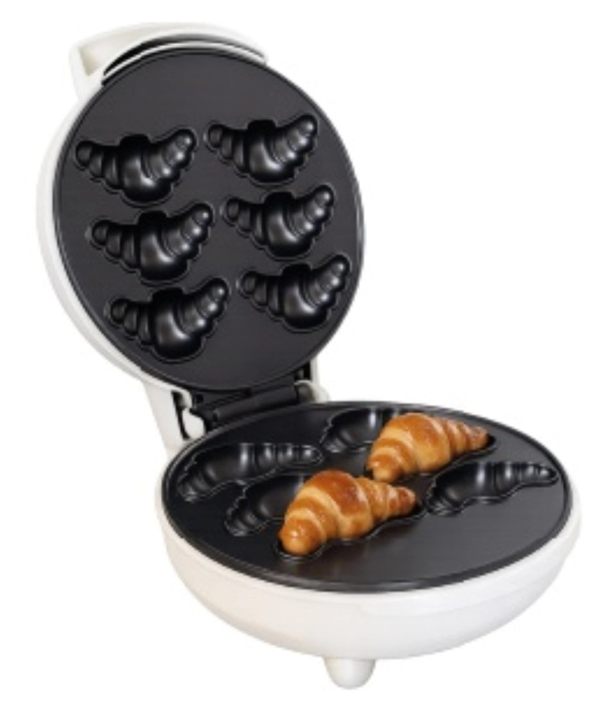Weisses Küchengerät Mini Croissants Factory von Scrap Cooking zum Formen von kleinen Croissants aus Teig, kompakte Grösse.