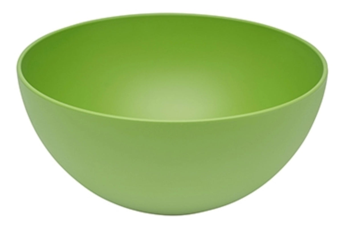 Grüne runde Schüssel aus Biopolymer, 16 x 16 x 7 cm, mit glatter Oberfläche und schlichter Form, Herstellerartikel 130062 von MAGU.
