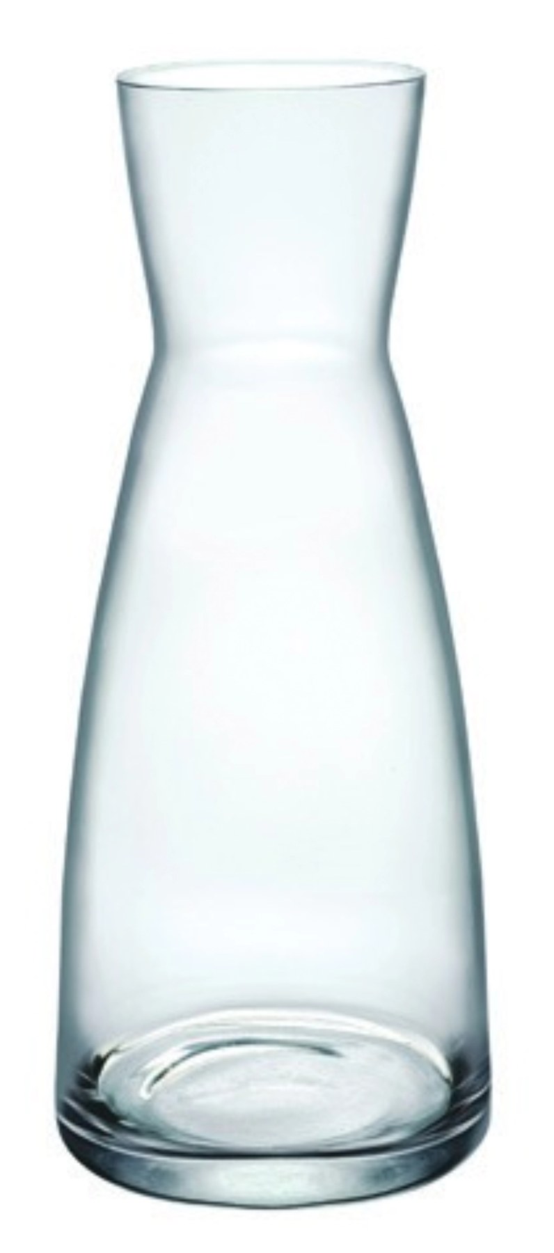 Transparente Glaskaraffe Ypsilon von Bormioli Rocco mit Eichstrich bei 50 cl, schlanke Form, Fassungsvermögen 0,5 Liter.