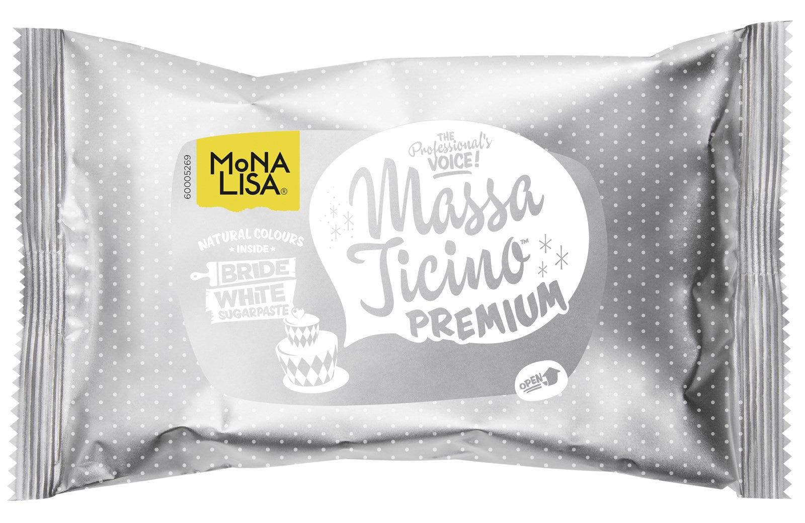 Massa Ticino Zucker Modelliermasse, weiss, 1 kg in Weiss präsentiert im Onlineshop von KAQTU Design AG. Lebensmittel ist von Massa Ticino