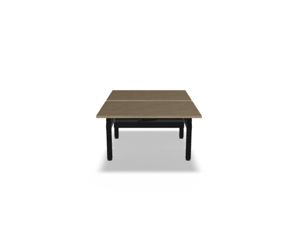 Ogi Drive Bench BOD712 Doppelschreibtisch, elektrisch höhenverstellbar, mit Kabelschiene und modernem zweimotorigem Gestell
