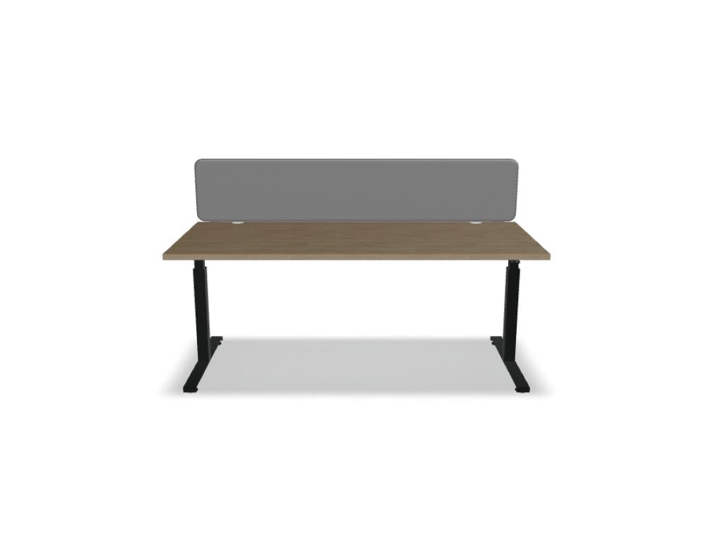 Elektrisch höhenverstellbarer Schreibtisch Ogi Drive BOD58 von MDD mit zweimotorigem Gestell, großes Arbeitsfeld, modernes Design, ideal für gesundes Sitzen und wechselnde Positionen