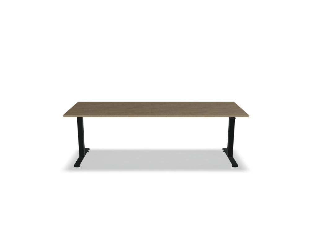 Elektrisch höhenverstellbarer Schreibtisch Ogi Drive BOD707 von Mdd, zweimotoriges Gestell, modernes Arbeitsmöbel für ergonomisches Sitzen/Stehen.