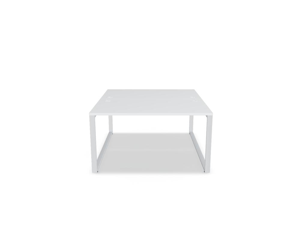 Ogi Q Bench BOQ33 Doppelschreibtisch von Mdd mit zwei Arbeitsplätzen, klarer Linienführung und modernem Bürodesign.