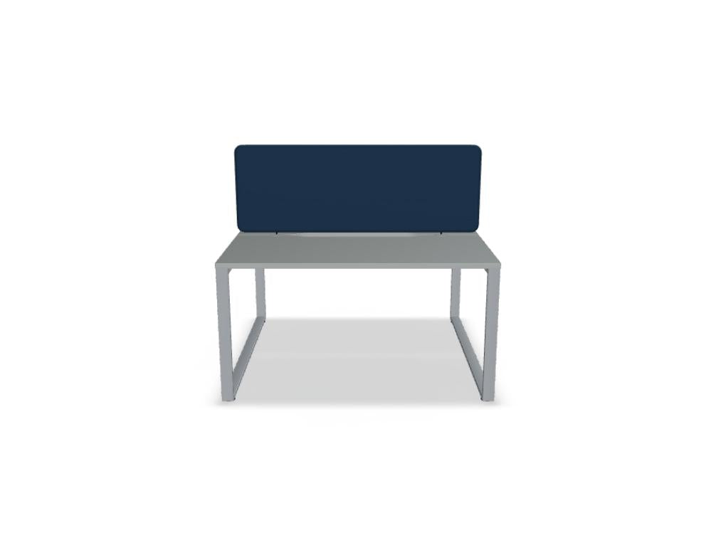 Ogi Q Bench BOQ44 Doppelschreibtisch von Mdd mit klarer Linienführung, geteilter Arbeitsfläche und stabilem Gestell fürs Büro