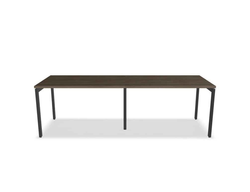 Ogi U BOU19E2 Schreibtisch von Mdd mit U-Gestell, heller Tischplatte und moderner Optik für Büro oder Homeoffice