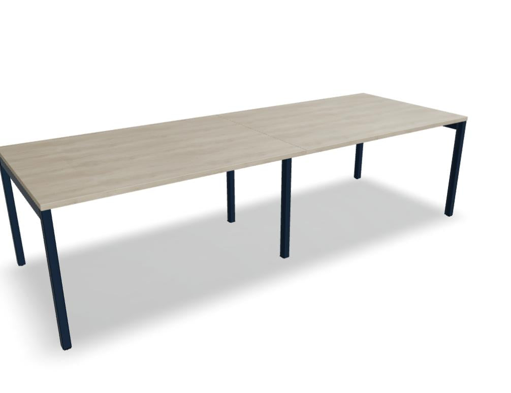 Ogi Y SY114E2 Esstisch von Mdd mit schlanker Platte und Y-Gestell, moderner Tisch für Esszimmer und Besprechungsräume