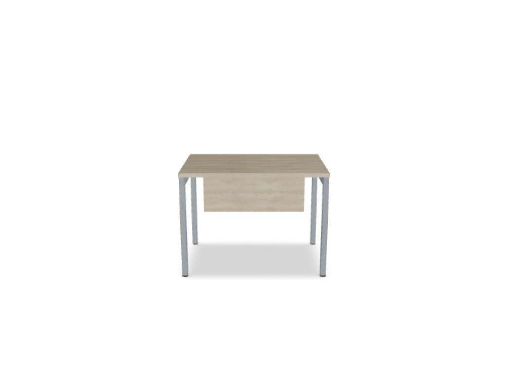 Ogi Y BOY20 Schreibtisch von Mdd mit heller Holzplatte, schwarzem Y-Gestell und moderner, minimalistischer Bürooptik.