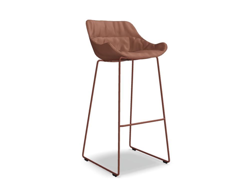 Baltic Soft Duo BL5P24H Barhocker von Mdd mit gepolsterter Sitzschale und schlankem Gestell in moderner Optik