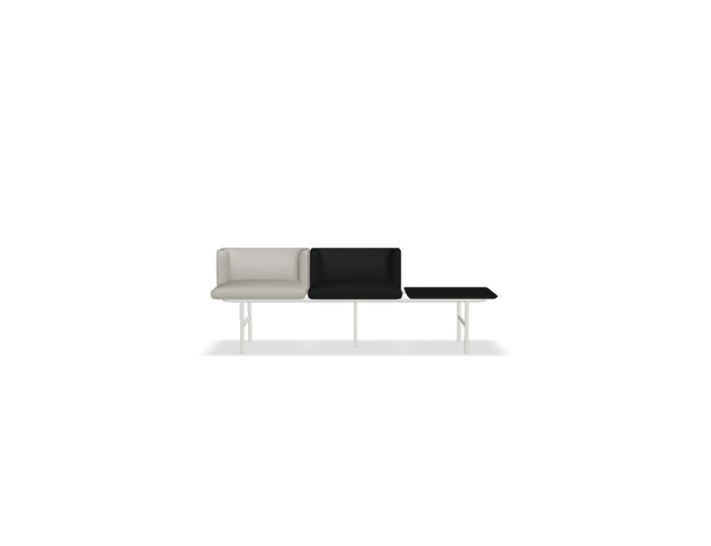 Agora AR17 Sitzsystem von Mdd: modernes modulares Sofa mit klaren Linien und einladender Polsterung für Lounge und Büro
