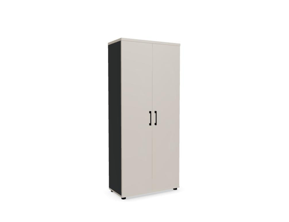 Bild des Basic K52P4 Kleiderschranks von Mdd aus der Garderobe-Kollektion, robuste Konstruktion, glatte Fronten, heller Innenraum, zeitloses Design, ideal für Schlafzimmer