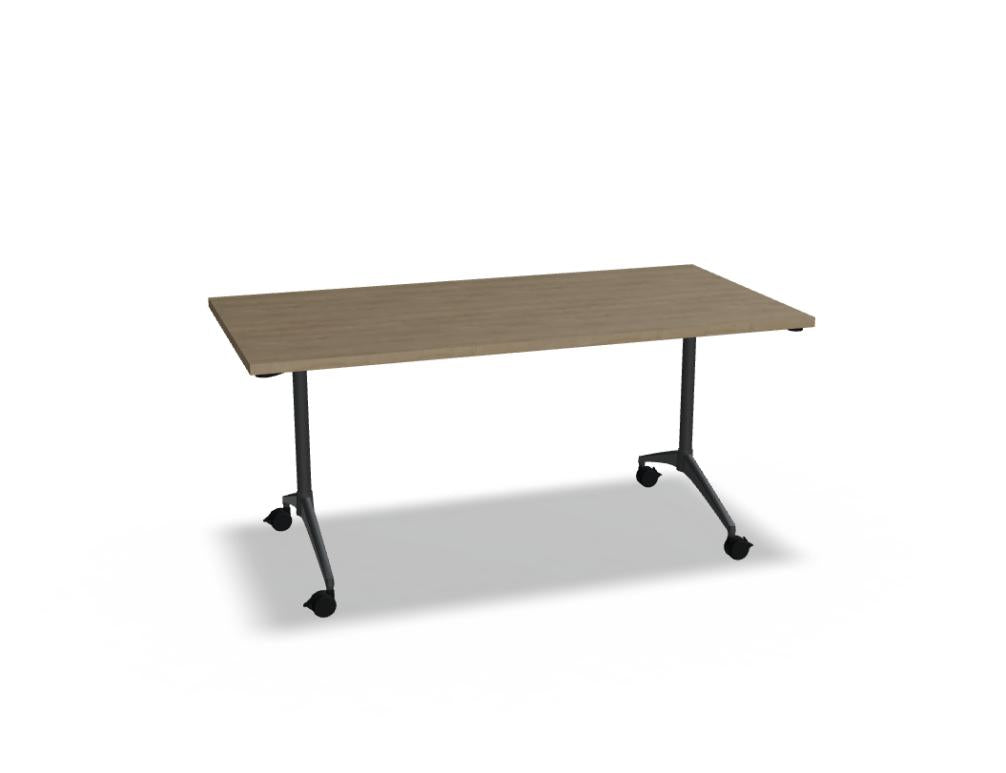 Klapptisch Revi RV02 aus der Konferenztisch-Kollektion von MDD, flexibel nutzbar, robustes Design, kompakt verstaut und stromlinienförmig