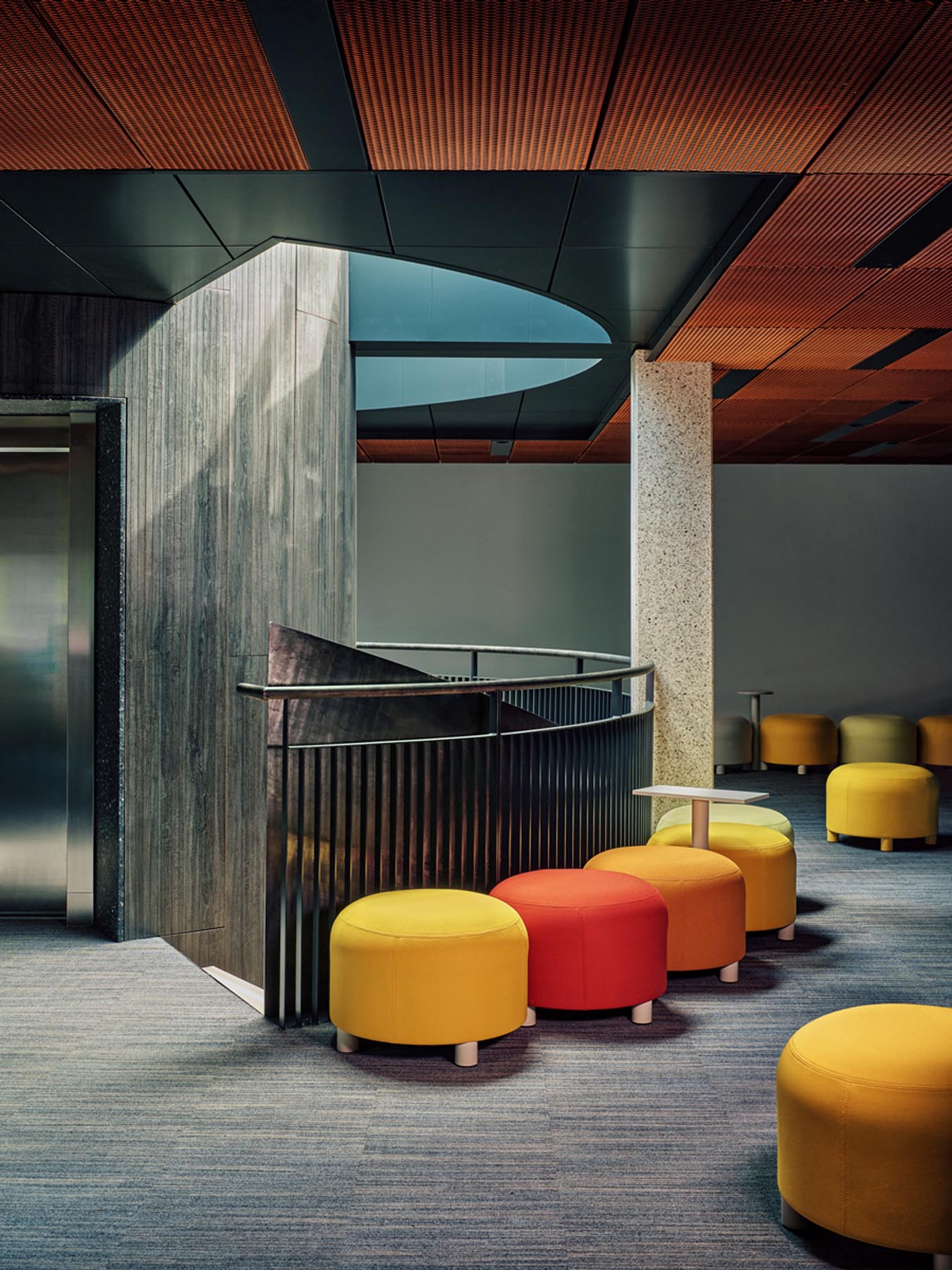 Modulares Pouf-System Dots DTSU12 in modernem Hellgrau, perfekt für vielseitige Einrichtungskonzepte und gemütliche Sitzmöglichkeiten.