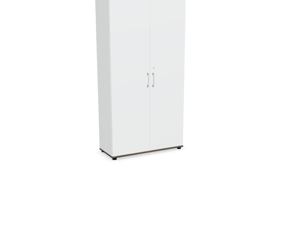 Hängeregister Schrank A6105TM von MDD in neutralem Bürodesign, kompakt, mit zwei quer geteilten Türen und schmalem Profil, ideal für Akten und Ordner