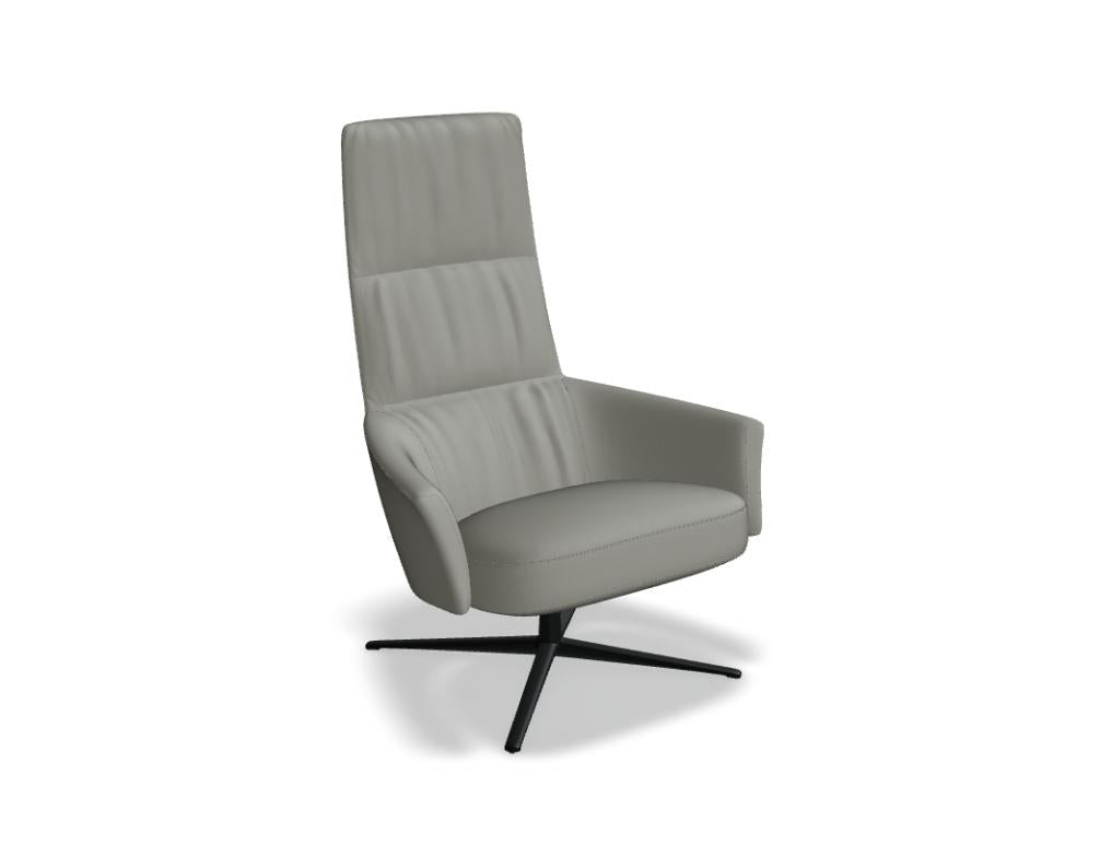 Toro TOR2P2 Hochsessel von Mdd mit hoher Rückenlehne, gepolsterter Sitzschale und schlankem Gestell für moderne Lounges