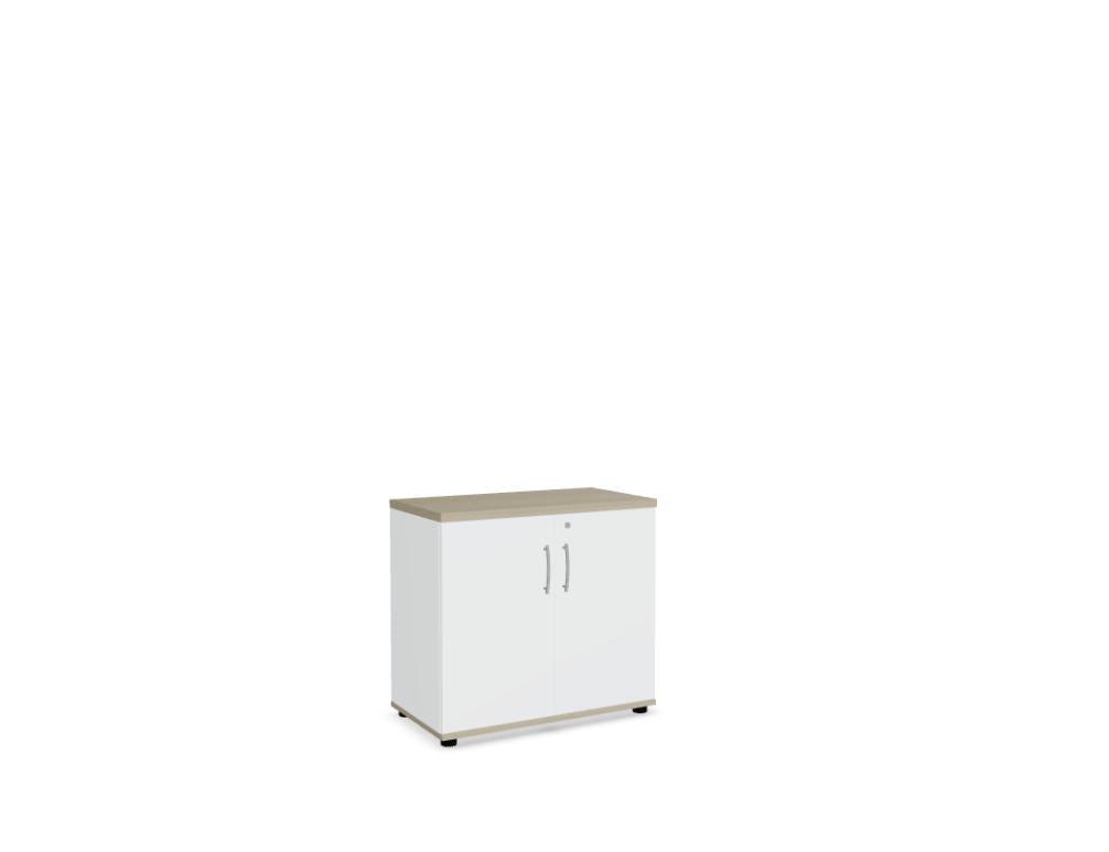 Mdd Standard A21B4K Büroschrank in modernem Design mit abschließbaren Fächern und offenen Ablagen für Arbeitsräume