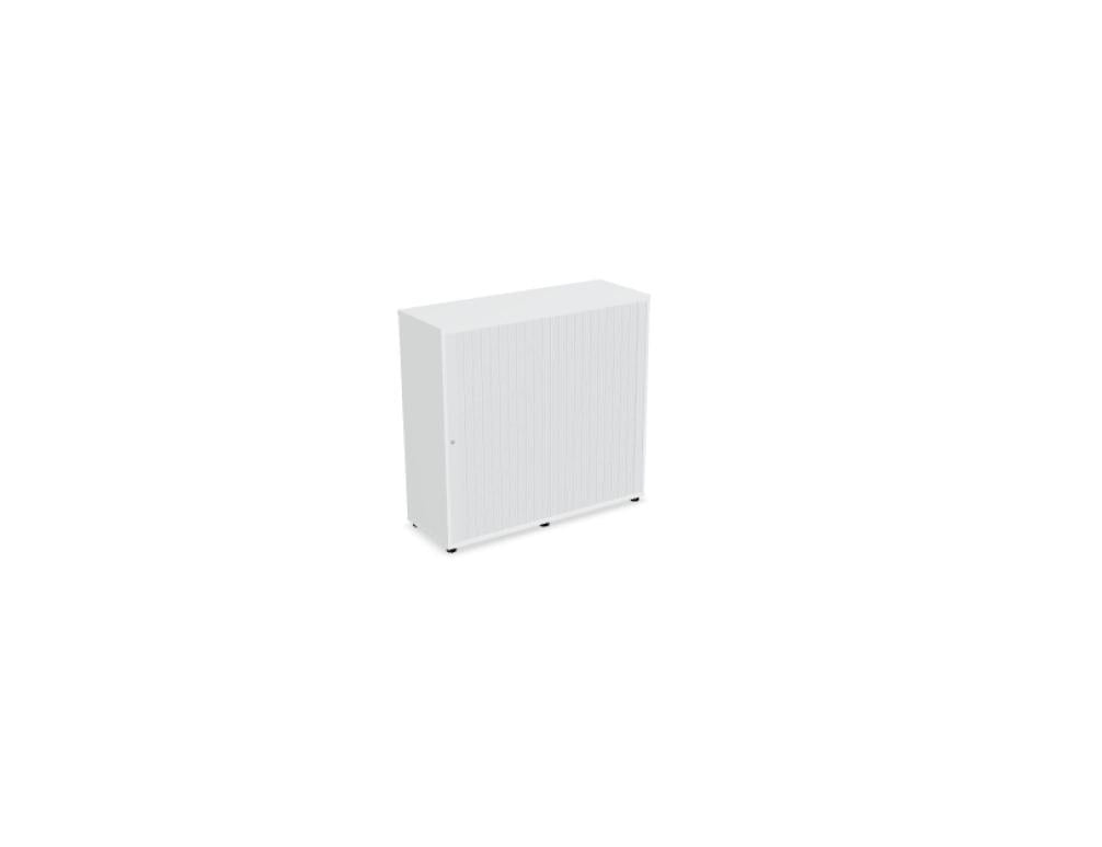 Büroschrank Standard von Mdd mit Rollladenfront und Korpus aus Melaminplatte