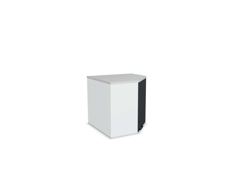 Mdd Standard A1NP4 Aufsatzschrank für Büroschränke, moderner Stauraumaufsatz mit klarer Front und funktionalem Design