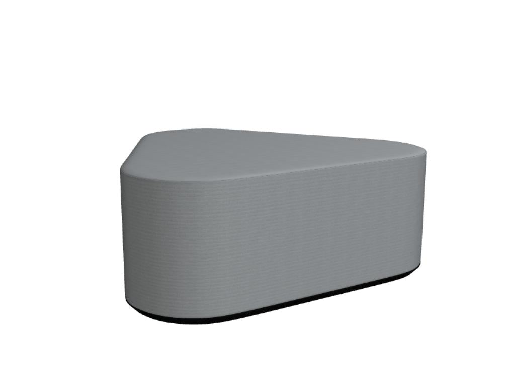 Hana HN02 Hocker von Mdd mit rundem Sitz und elegantem Gestell, moderner Sitzhocker für Lounge, Büro oder Empfangsbereich
