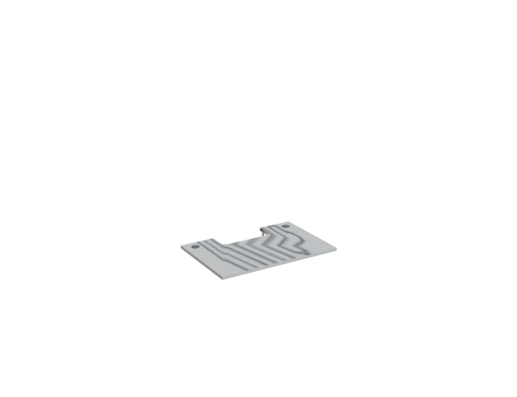 Weisse modulare Empfangstheke Linea von Mdd mit Glasfront, LED-Beleuchtung, Aluminiumsockel und Edelstahl-Eckleiste im Büro.