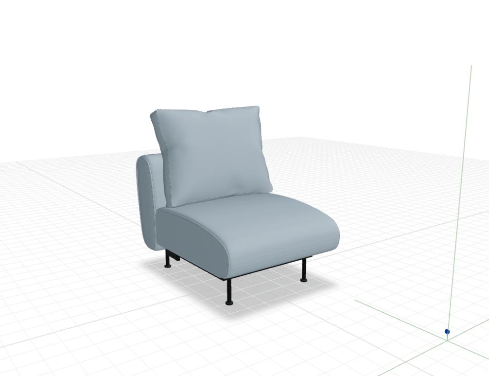 Lotus LTS01 Sessel von Mdd in moderner Lounge-Optik mit gepolsterter Sitzschale und schlankem Gestell für Büros