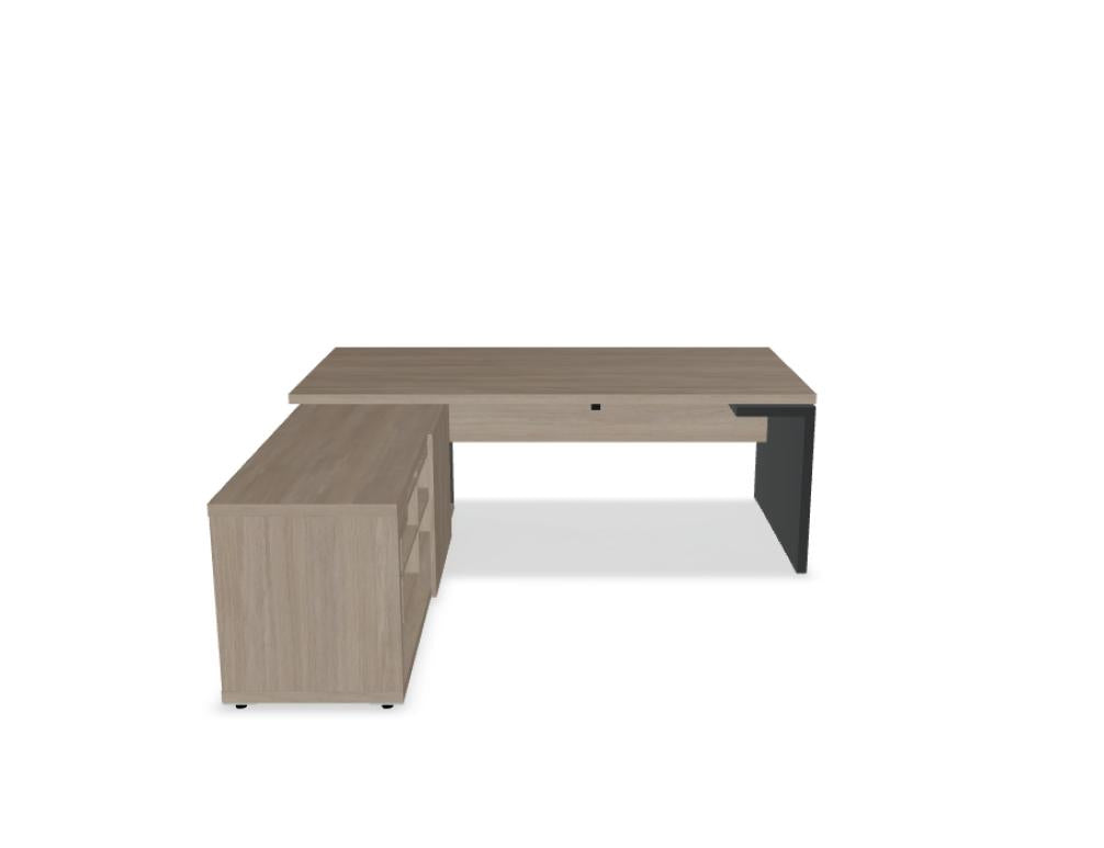 Mito MIT1 Chefschreibtisch von Mdd mit eleganter Holzplatte, Stauraum und modernem Design fürs Büro