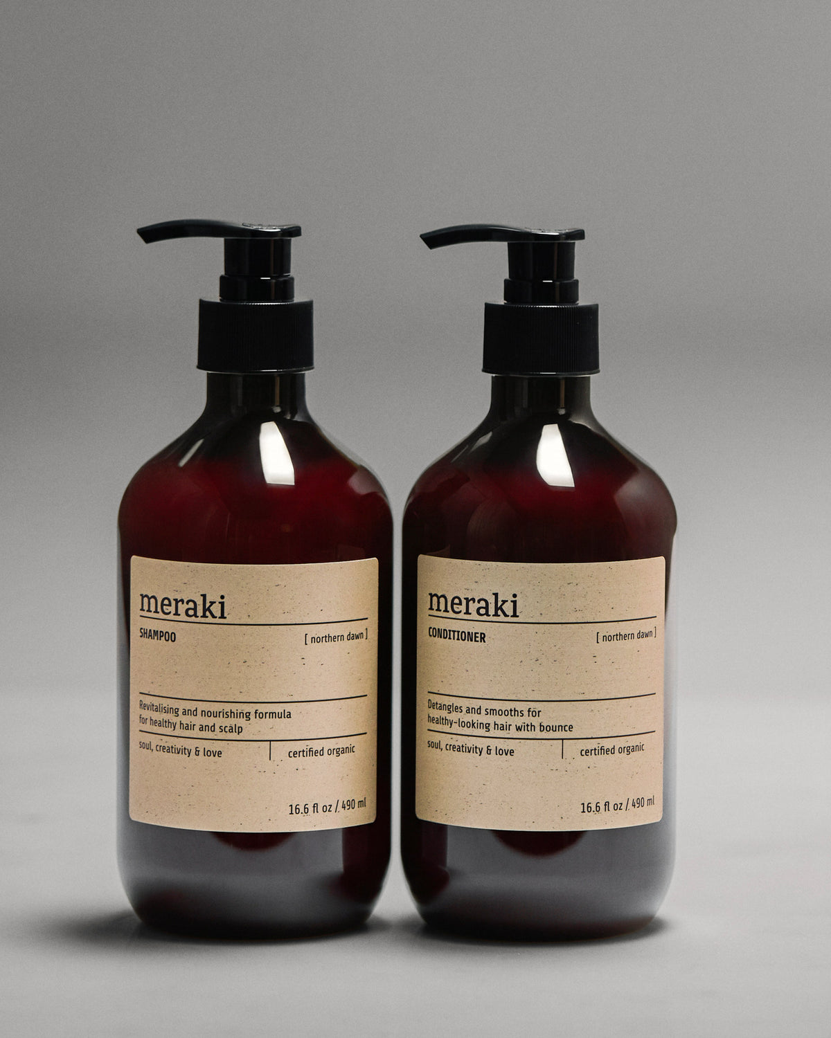 Conditioner, Northern dawn in Braun präsentiert im Onlineshop von KAQTU Design AG. Duschmittel + Shampoo ist von Meraki