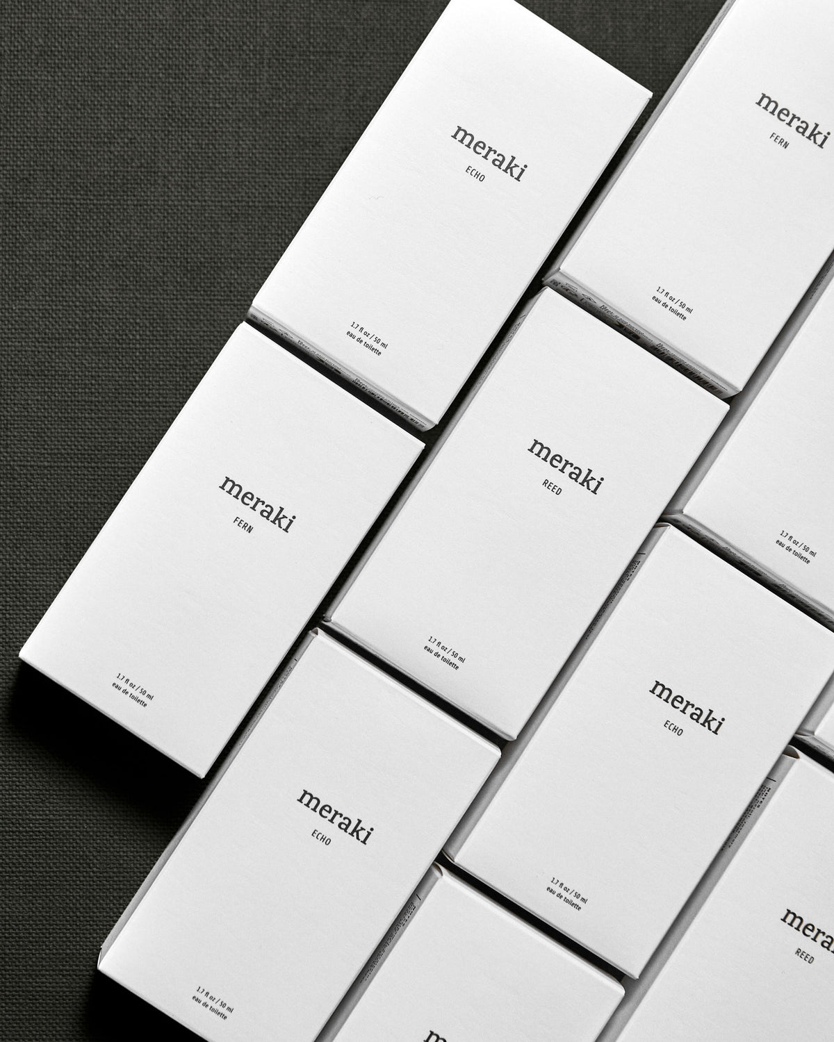 Eau de Toilette Reed von Meraki, Körperpflegeprodukt in kompakter, hochformatiger Form