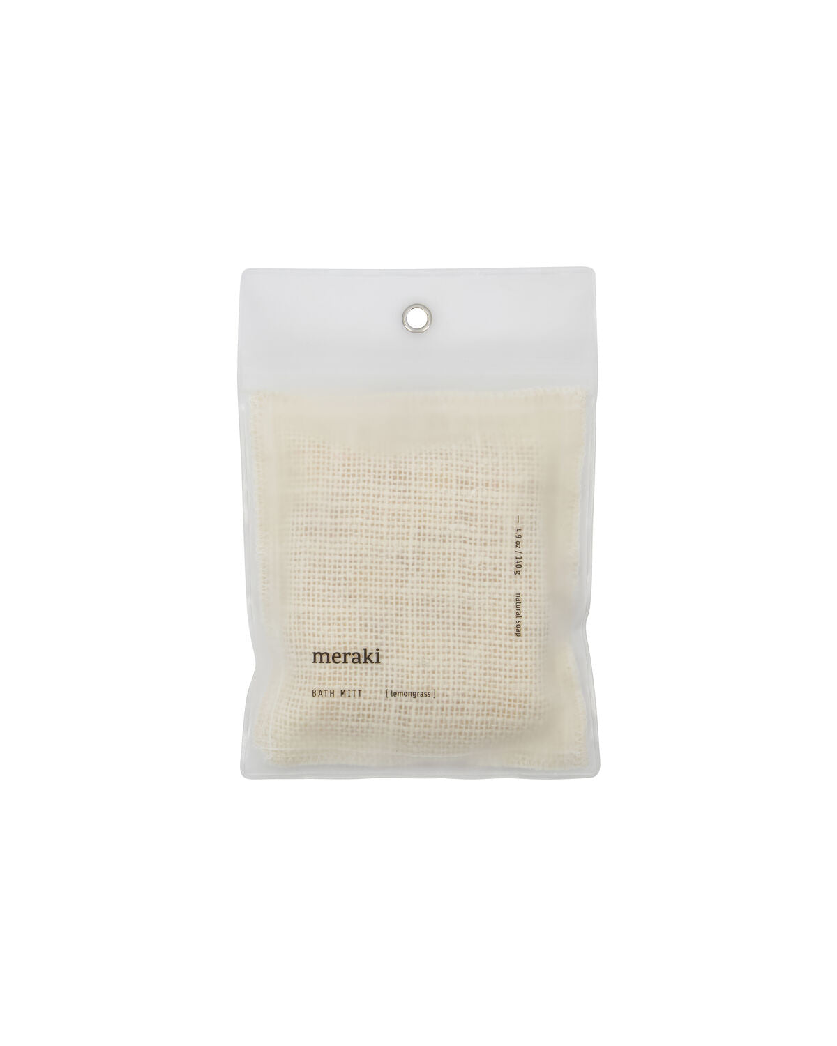 Entdecken Sie den Lemongrass-Badewaschhandschuh von Meraki, der Ihre Haut sanft exfoliert und mit einem erfrischenden Duft verwöhnt.