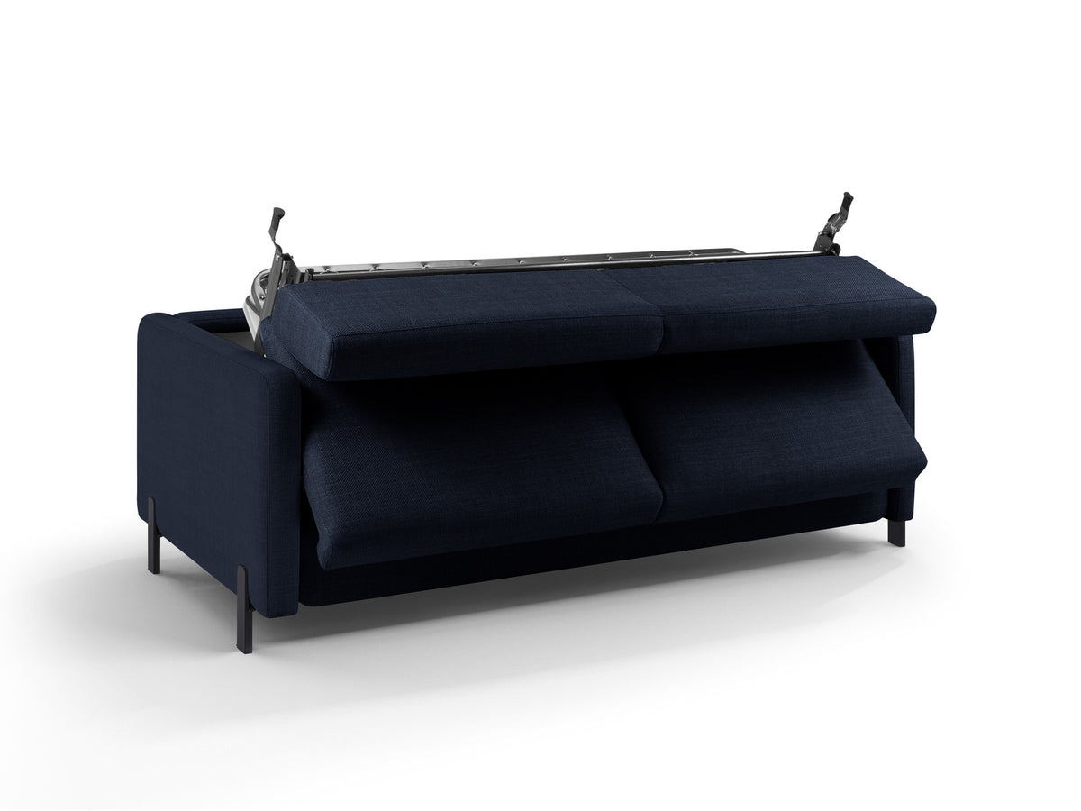 Gloria Sofa mit Schlaffunktion 2 Sitzer in Blue-Bjorn präsentiert im Onlineshop von KAQTU Design AG. Bettsofa ist von Micadoni