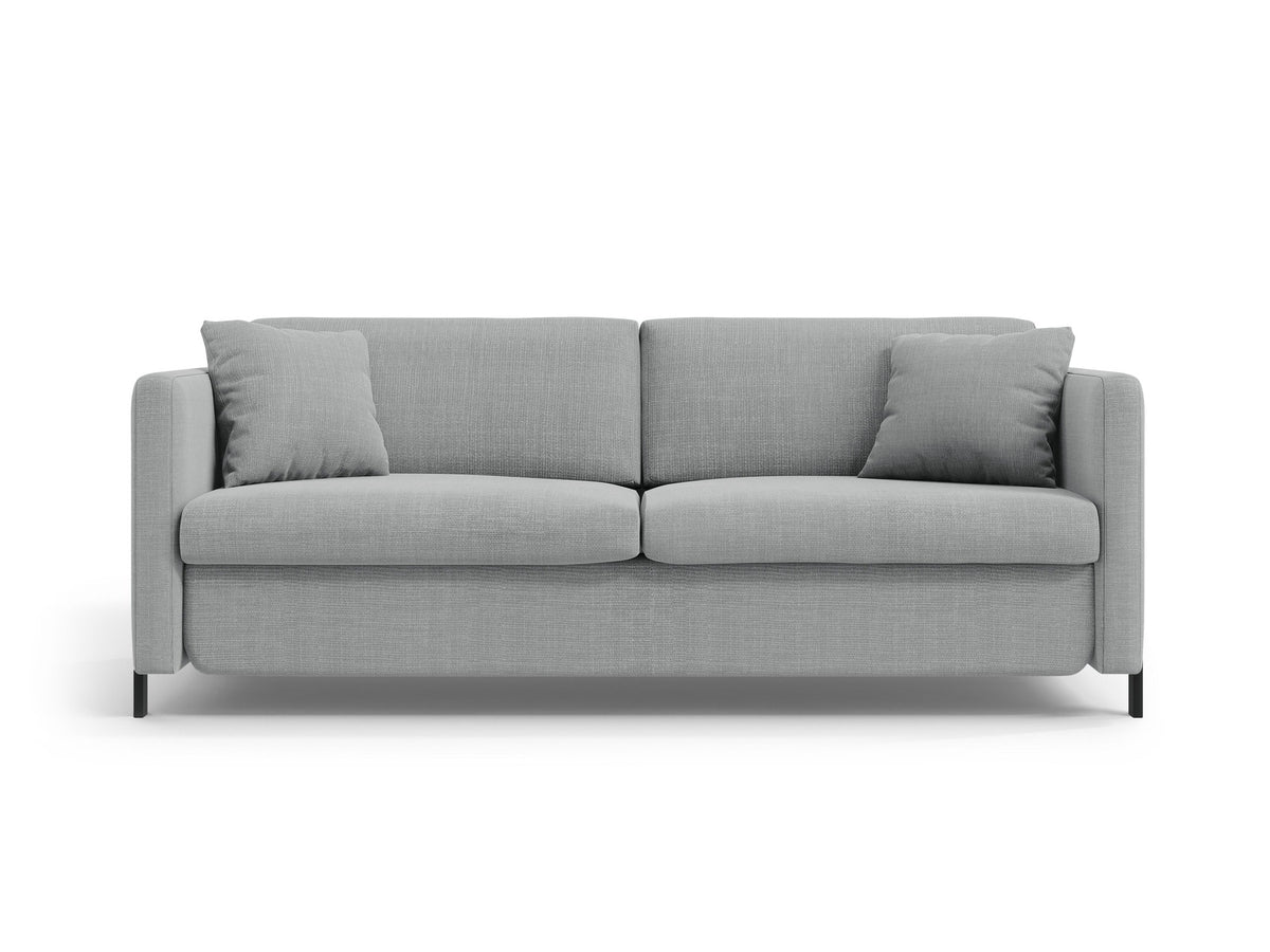 Gloria Sofa mit Schlaffunktion 2 Sitzer in Light Grey-Bjorn präsentiert im Onlineshop von KAQTU Design AG. Bettsofa ist von Micadoni