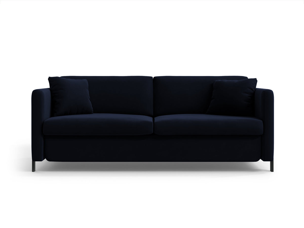 Gloria Velour Sofa mit Schlaffunktion 2 Sitzer in Royal Blue-Salvador präsentiert im Onlineshop von KAQTU Design AG. Bettsofa ist von Micadoni