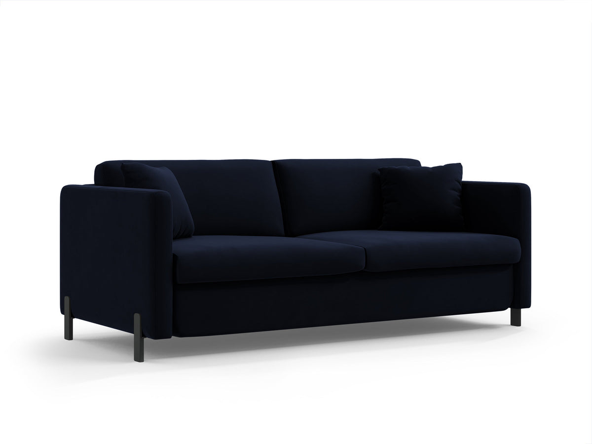 Gloria Velour Sofa mit Schlaffunktion 2 Sitzer in Royal Blue-Salvador präsentiert im Onlineshop von KAQTU Design AG. Bettsofa ist von Micadoni