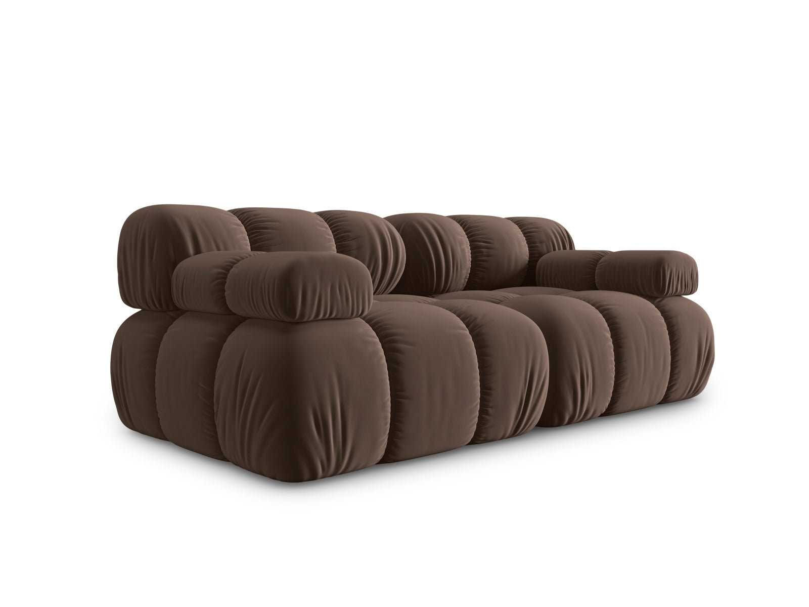 Modulares 2-Sitzer Sofa Bellis in edlem Velours, 94 cm breit, perfekt für moderne Wohnkonzepte, erhältlich bei Micadoni.