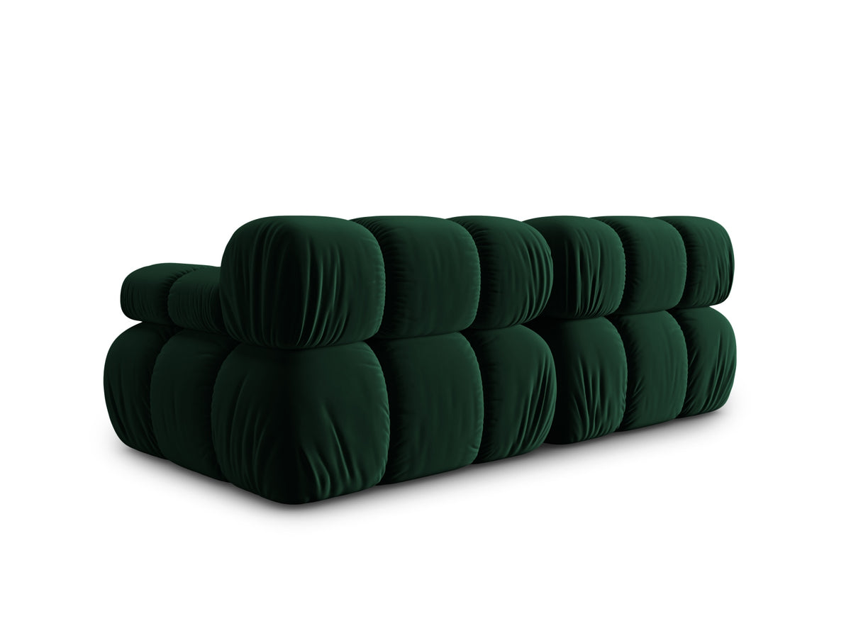 Bellis Velour modulares Sofa 2 Sitzer 94cm in Bottle Green-Bluvel präsentiert im Onlineshop von KAQTU Design AG. 3er Sofa ist von Micadoni