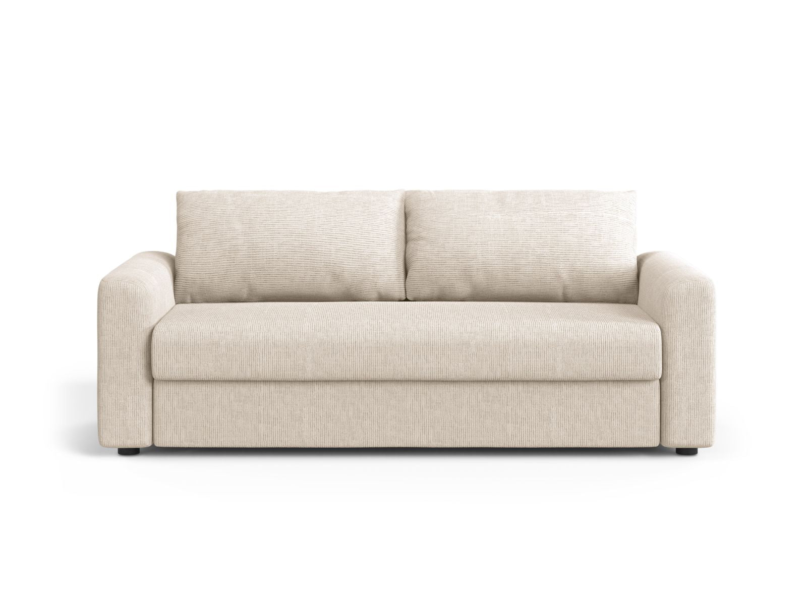 3-Sitzer Sofa mit Schlaffunktion David in Light Beige-Baltimore präsentiert im Onlineshop von KAQTU Design AG. Bettsofa ist von Micadoni