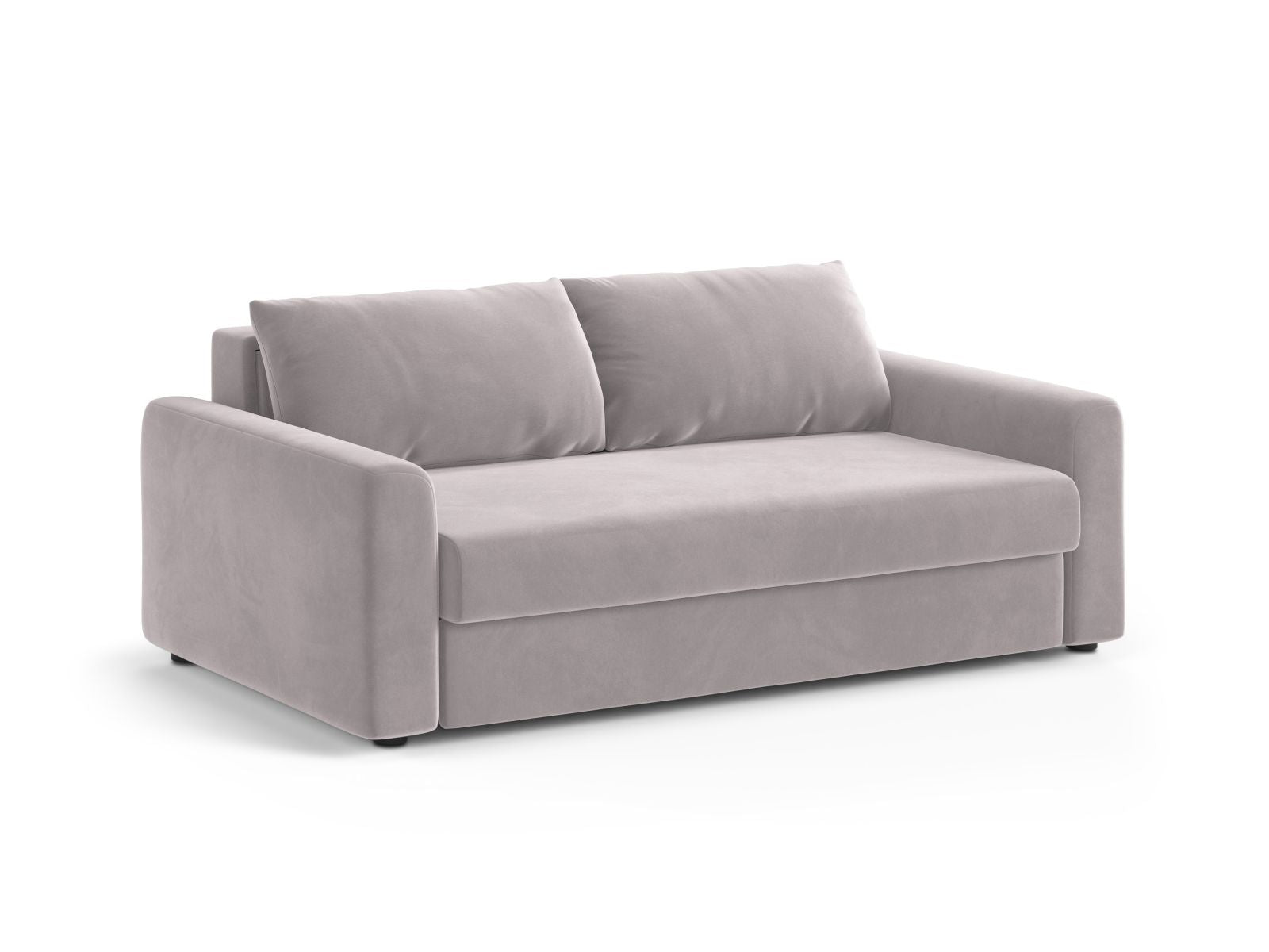 Stylisches 3-Sitzer Sofa David in hellem Grau, ideal als Bettsofa für gemütliche Nächte und entspannte Tage.