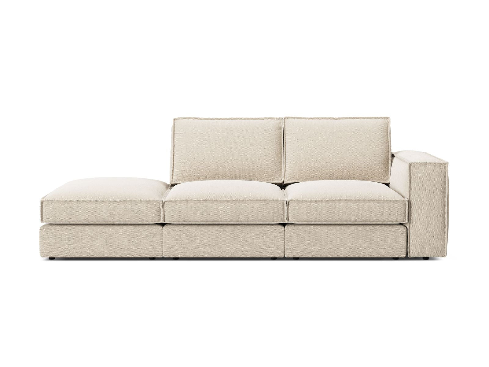 3-Sitzer Sofa Open End links Pola in Beige-Babel präsentiert im Onlineshop von KAQTU Design AG. 3er Sofa ist von Micadoni