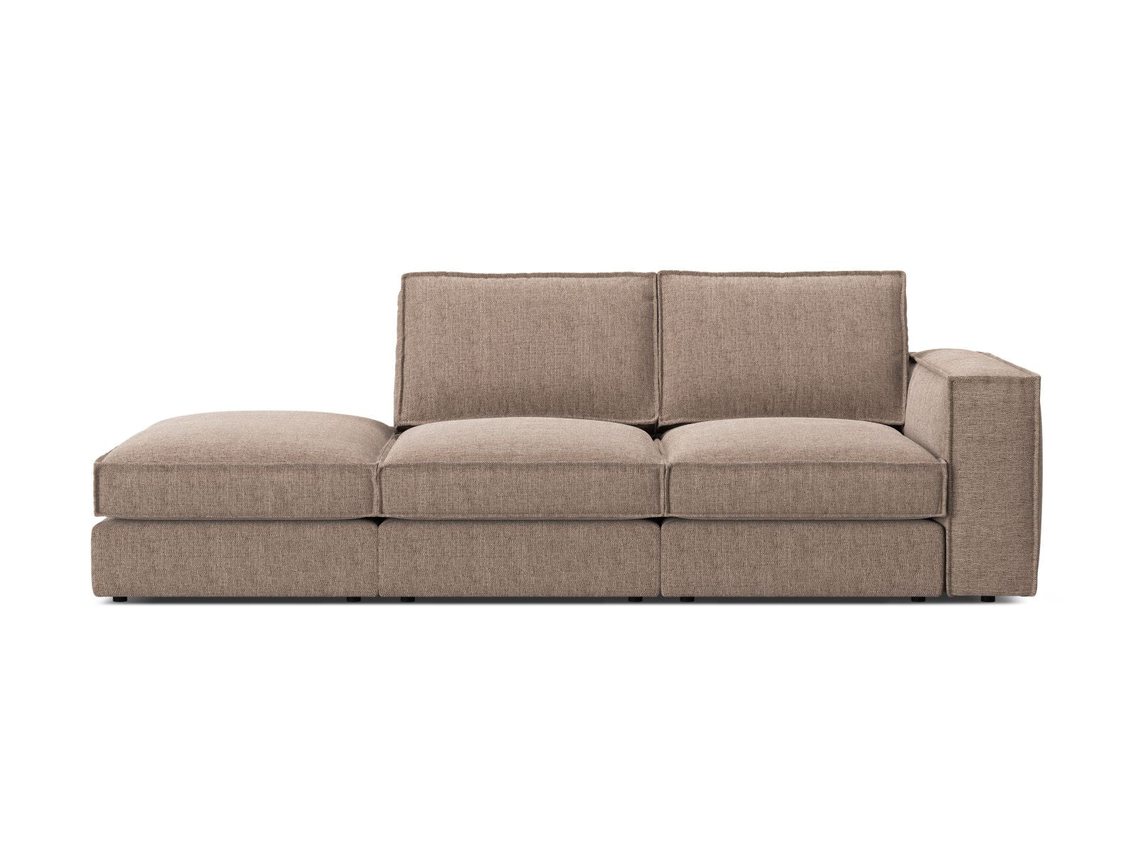 3-Sitzer Sofa Open End links Pola in Light Brown-Babel präsentiert im Onlineshop von KAQTU Design AG. 3er Sofa ist von Micadoni